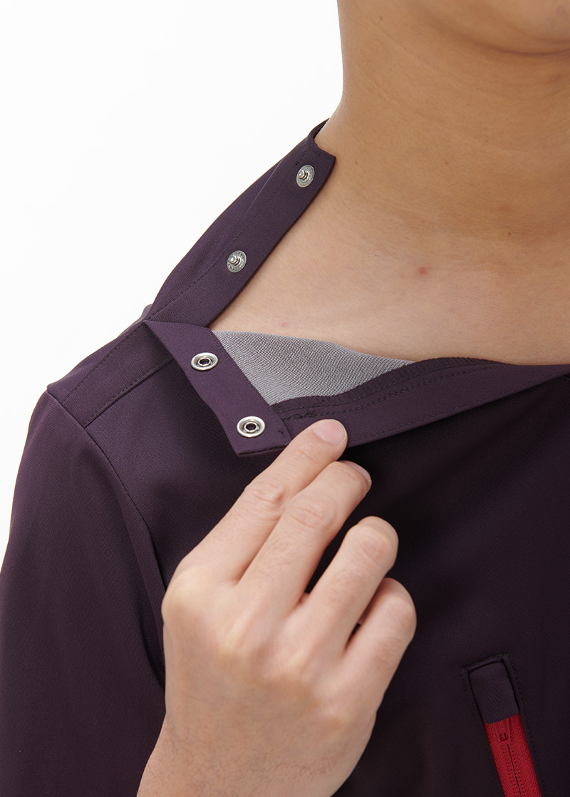 スナップボタン開き